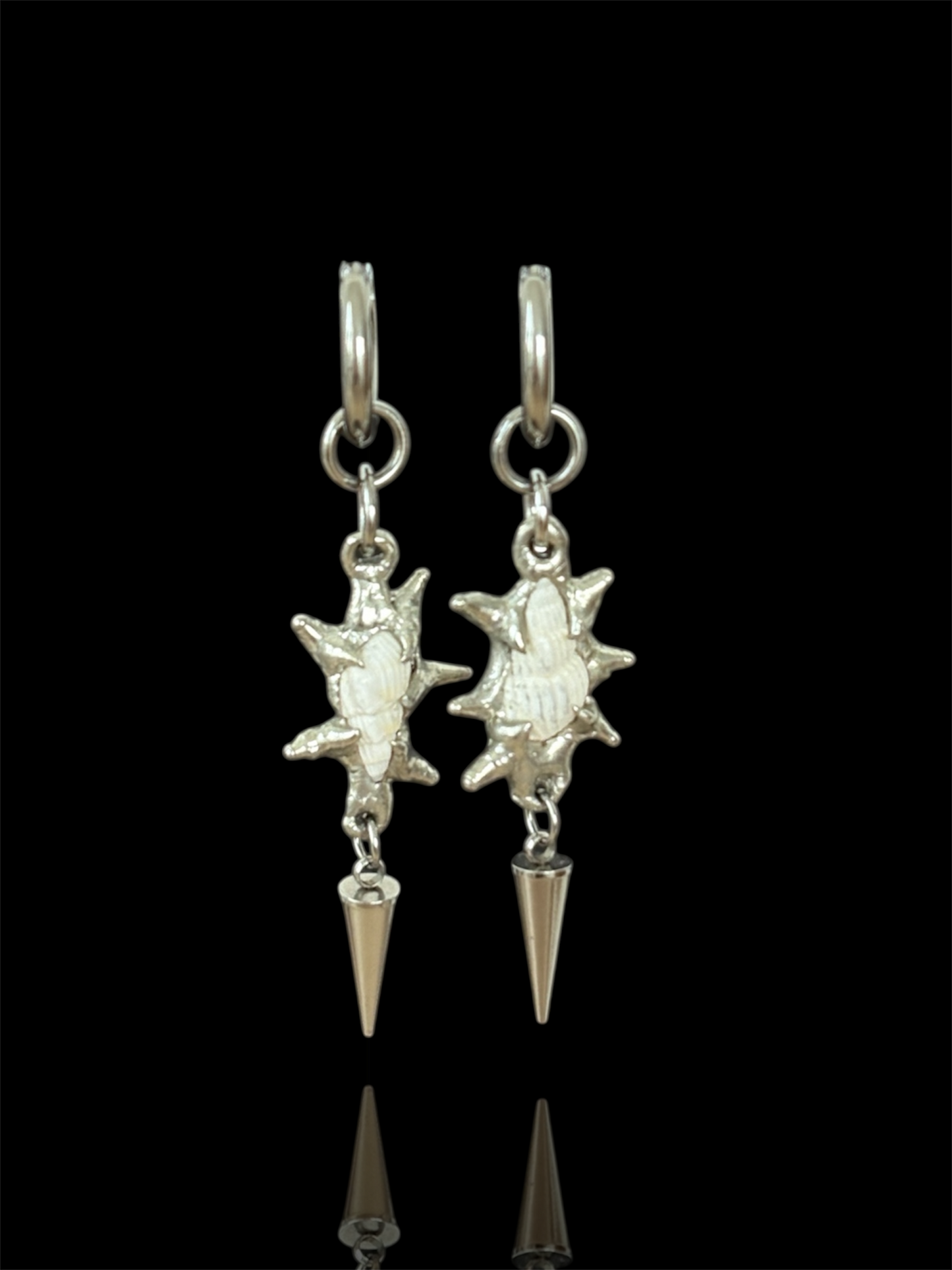 Spiky White Seashells