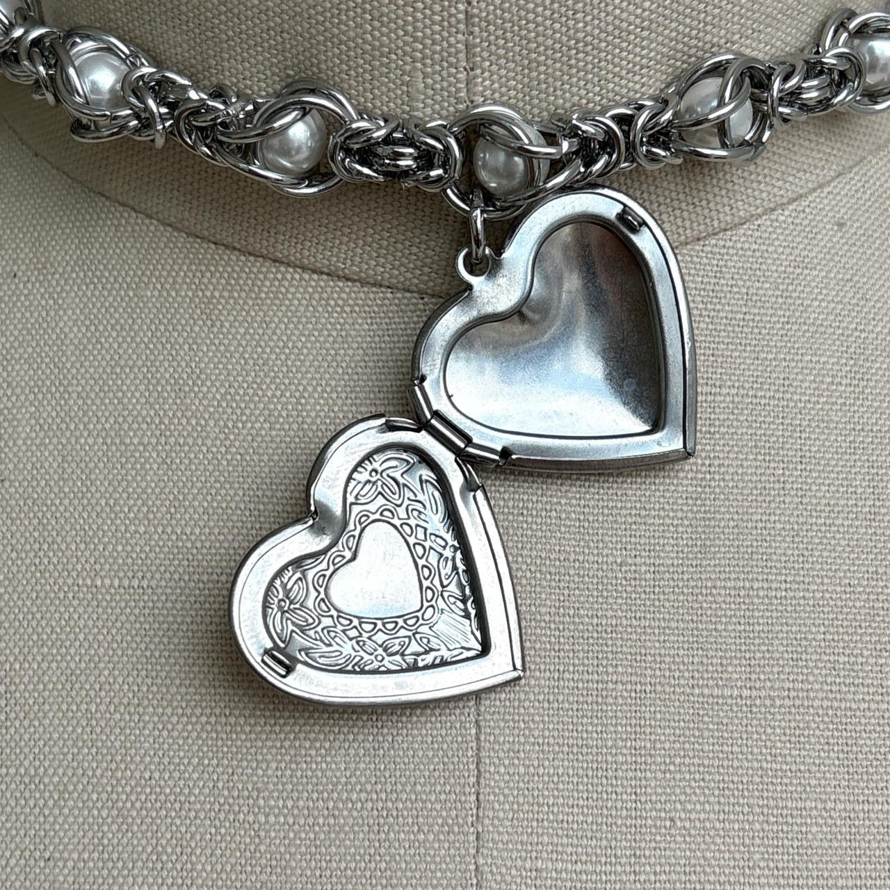 Watch Necklaces with Heart Locket