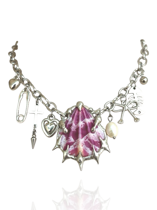 Pink Shell & Charms