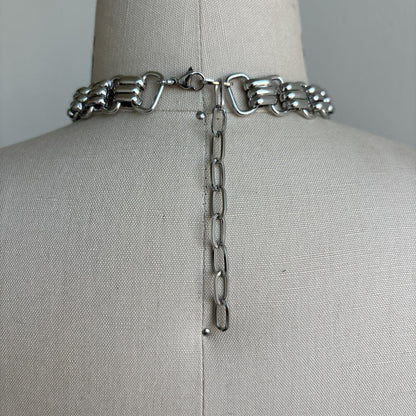 Reworked Gothic Quartz Watch Choker Necklace