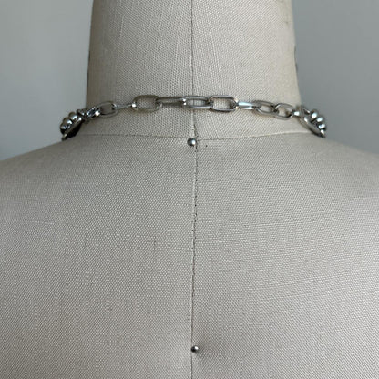 Reworked Gothic Quartz Watch Choker Necklace