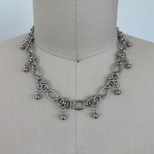 Rose Thorn Chainmail Choker