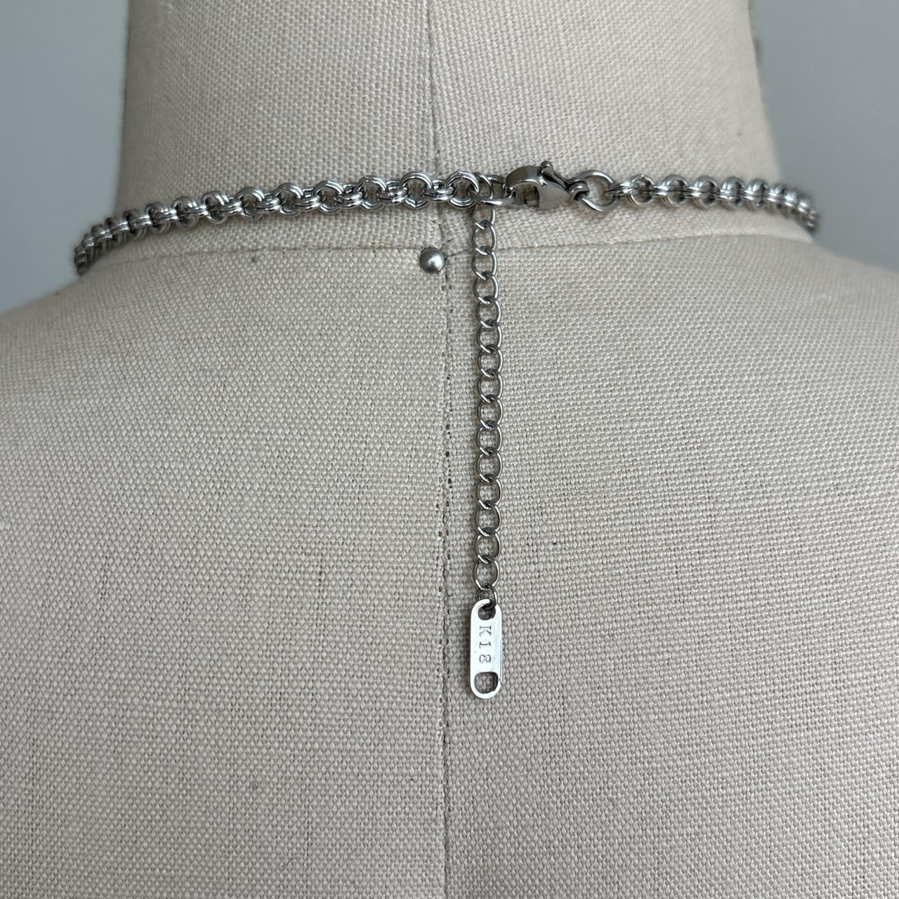 Baroque Pearl Necklace with rosary cross