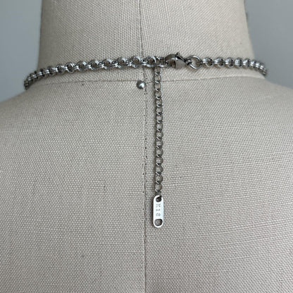 Baroque Pearl Necklace with rosary cross