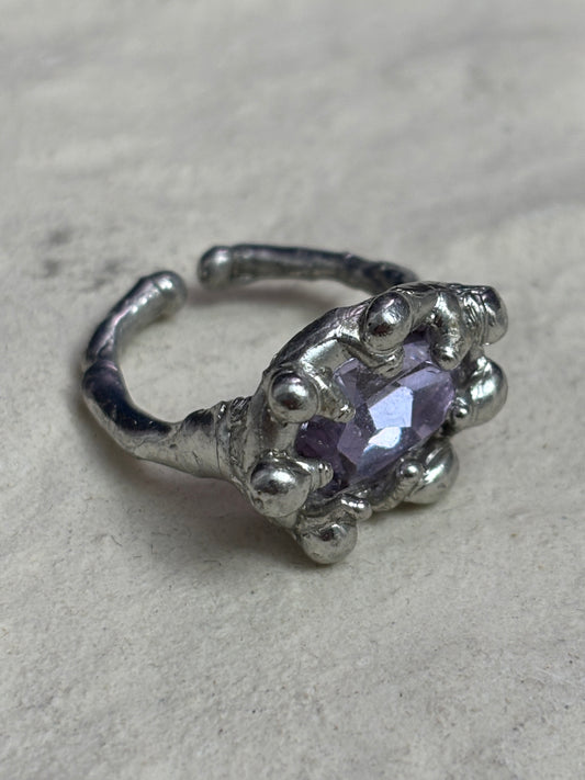 Shooting Stars Ring Amethyst